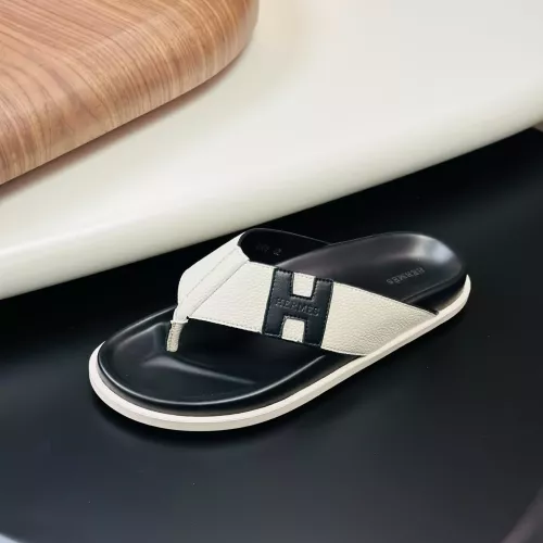 Replica Hermes Slippers For Men #1340195 $82.00 USD for Wholesale