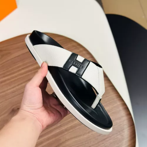 Replica Hermes Slippers For Men #1340195 $82.00 USD for Wholesale