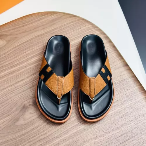Replica Hermes Slippers For Men #1340196 $82.00 USD for Wholesale