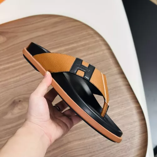 Replica Hermes Slippers For Men #1340196 $82.00 USD for Wholesale