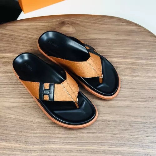 Replica Hermes Slippers For Men #1340196 $82.00 USD for Wholesale