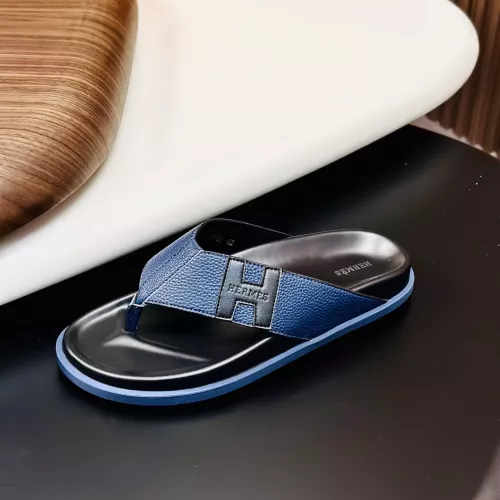 Replica Hermes Slippers For Men #1340198 $82.00 USD for Wholesale