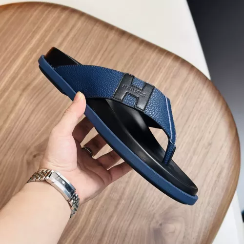 Replica Hermes Slippers For Men #1340198 $82.00 USD for Wholesale