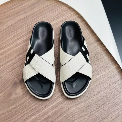 Replica Hermes Slippers For Men #1340200 $82.00 USD for Wholesale