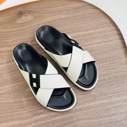 Replica Hermes Slippers For Men #1340200 $82.00 USD for Wholesale