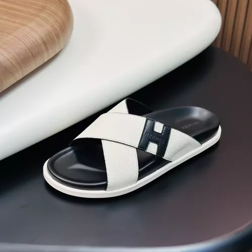 Replica Hermes Slippers For Men #1340200 $82.00 USD for Wholesale