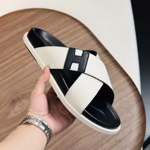 Replica Hermes Slippers For Men #1340200 $82.00 USD for Wholesale