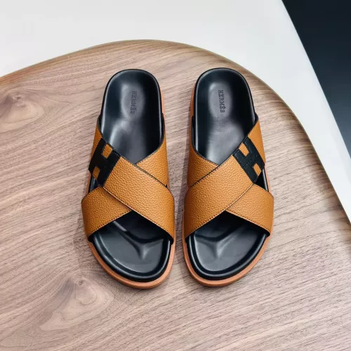 Replica Hermes Slippers For Men #1340201 $82.00 USD for Wholesale