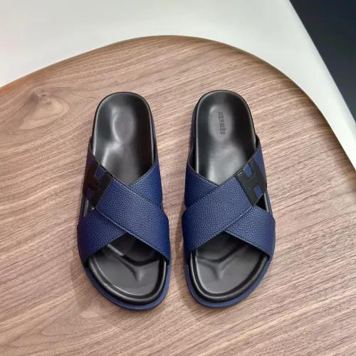Replica Hermes Slippers For Men #1340203 $82.00 USD for Wholesale