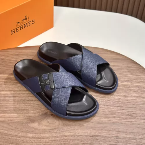 Replica Hermes Slippers For Men #1340203 $82.00 USD for Wholesale
