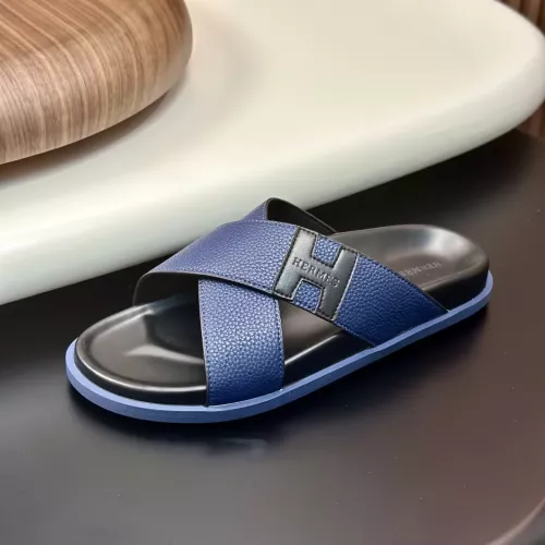 Replica Hermes Slippers For Men #1340203 $82.00 USD for Wholesale