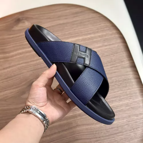 Replica Hermes Slippers For Men #1340203 $82.00 USD for Wholesale