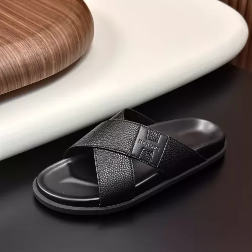Replica Hermes Slippers For Men #1340204 $82.00 USD for Wholesale