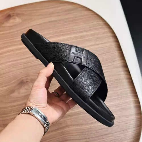 Replica Hermes Slippers For Men #1340204 $82.00 USD for Wholesale
