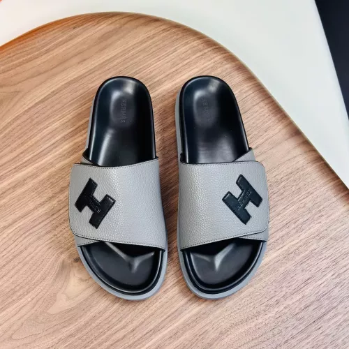 Replica Hermes Slippers For Men #1340207 $82.00 USD for Wholesale