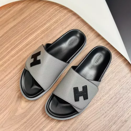 Replica Hermes Slippers For Men #1340207 $82.00 USD for Wholesale