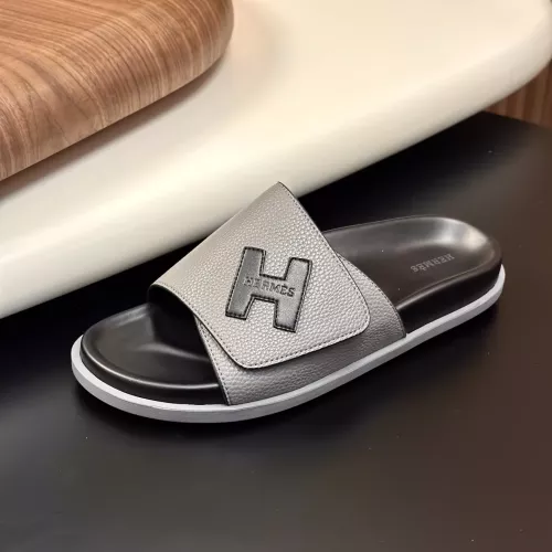 Replica Hermes Slippers For Men #1340207 $82.00 USD for Wholesale