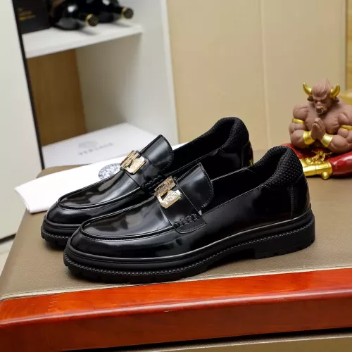 Replica Versace Leather Shoes For Men #1340214 $88.00 USD for Wholesale