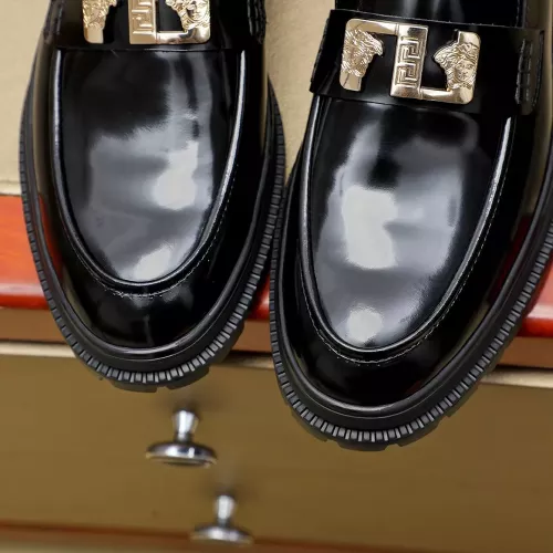 Replica Versace Leather Shoes For Men #1340214 $88.00 USD for Wholesale