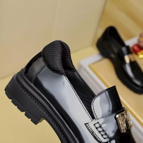 Replica Versace Leather Shoes For Men #1340214 $88.00 USD for Wholesale