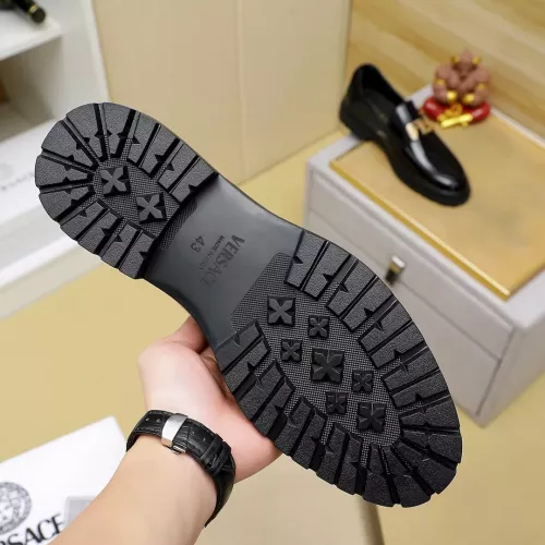 Replica Versace Leather Shoes For Men #1340214 $88.00 USD for Wholesale
