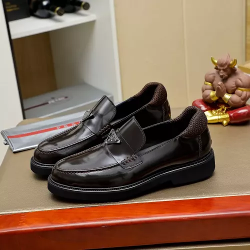 Prada Leather Shoes For Men #1340215 $88.00 USD, Wholesale Replica Prada Leather Shoes