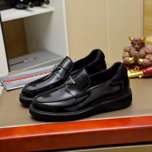 Prada Leather Shoes For Men #1340216 $88.00 USD, Wholesale Replica Prada Leather Shoes