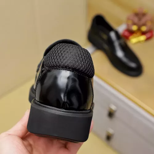 Replica Prada Leather Shoes For Men #1340216 $88.00 USD for Wholesale
