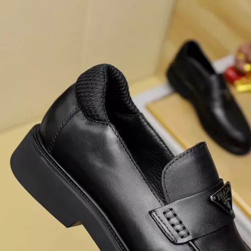 Replica Prada Leather Shoes For Men #1340217 $88.00 USD for Wholesale