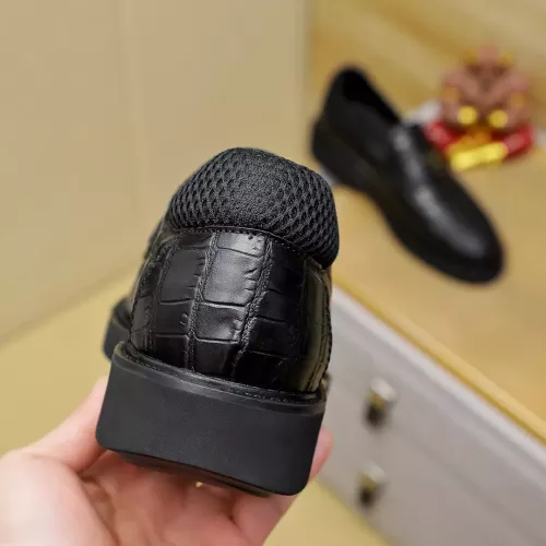 Replica Prada Leather Shoes For Men #1340218 $88.00 USD for Wholesale