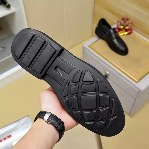 Replica Prada Leather Shoes For Men #1340218 $88.00 USD for Wholesale