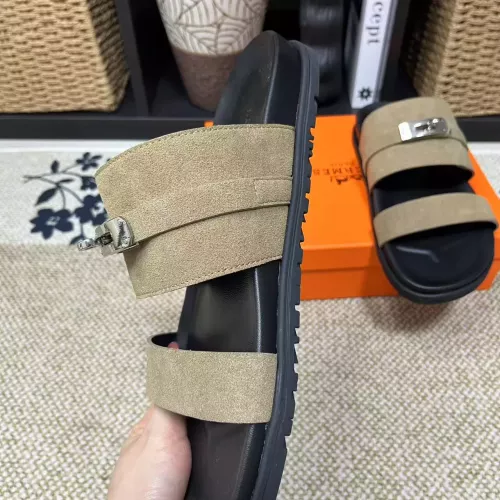 Replica Hermes Slippers For Men #1340329 $60.00 USD for Wholesale