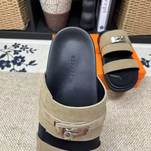 Replica Hermes Slippers For Men #1340329 $60.00 USD for Wholesale