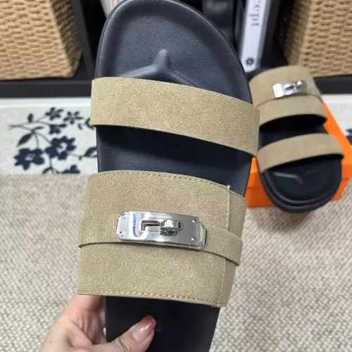 Replica Hermes Slippers For Men #1340329 $60.00 USD for Wholesale