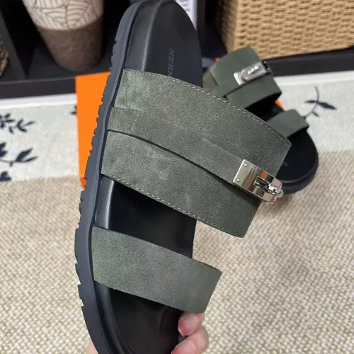 Replica Hermes Slippers For Men #1340332 $60.00 USD for Wholesale