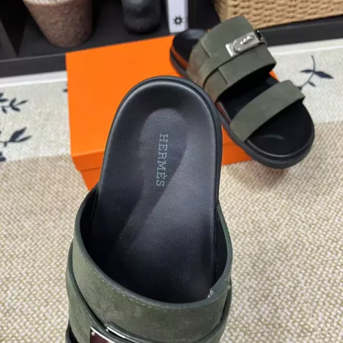 Replica Hermes Slippers For Men #1340332 $60.00 USD for Wholesale