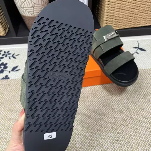 Replica Hermes Slippers For Men #1340332 $60.00 USD for Wholesale