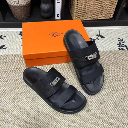 Hermes Slippers For Men #1340336 $60.00 USD, Wholesale Replica Hermes Slippers