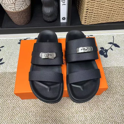 Replica Hermes Slippers For Men #1340336 $60.00 USD for Wholesale
