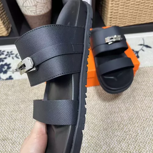 Replica Hermes Slippers For Men #1340336 $60.00 USD for Wholesale