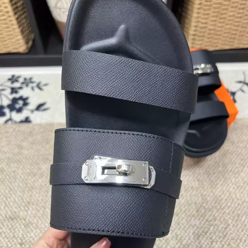 Replica Hermes Slippers For Men #1340336 $60.00 USD for Wholesale