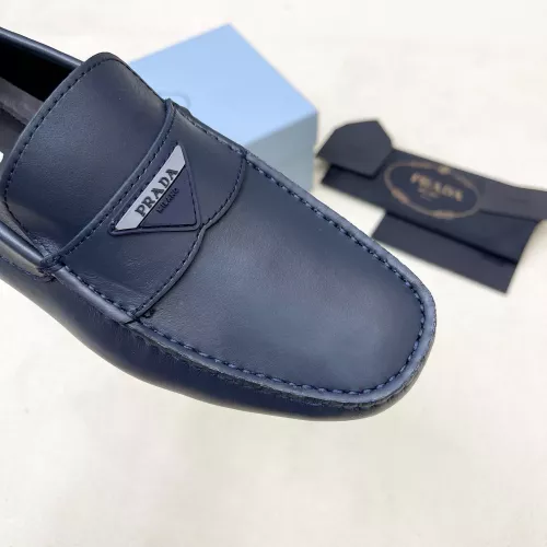 Replica Prada Leather Shoes For Men #1340355 $125.00 USD for Wholesale