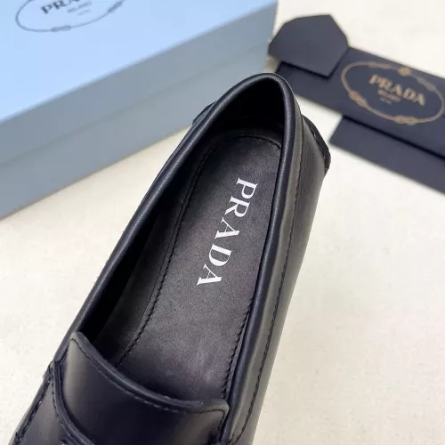 Replica Prada Leather Shoes For Men #1340356 $125.00 USD for Wholesale