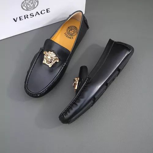 Versace Leather Shoes For Men #1340935 $76.00 USD, Wholesale Replica Versace Leather Shoes