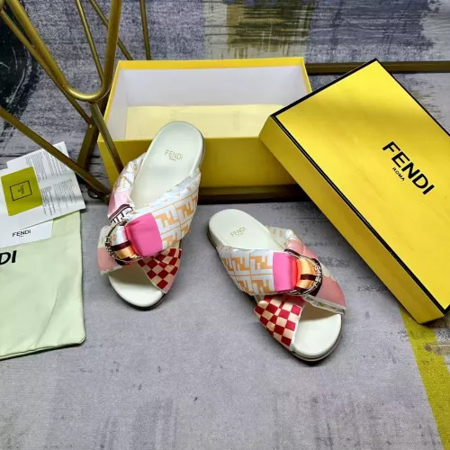 Replica Fendi Slippers For Women #1341059 $88.00 USD for Wholesale