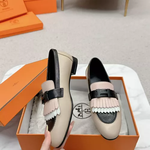 Hermes Leather Shoes For Women #1341237 $125.00 USD, Wholesale Replica Hermes Leather Shoes