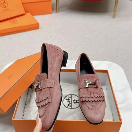 Hermes Leather Shoes For Women #1341267 $125.00 USD, Wholesale Replica Hermes Leather Shoes