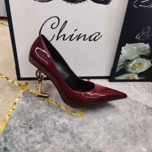 Replica Yves Saint Laurent YSL High-Heeled Shoes For Women #1341370 $122.00 USD for Wholesale