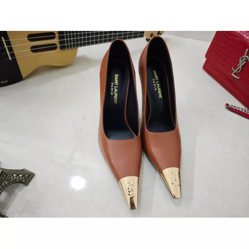 Replica Yves Saint Laurent YSL High-Heeled Shoes For Women #1341473 $102.00 USD for Wholesale