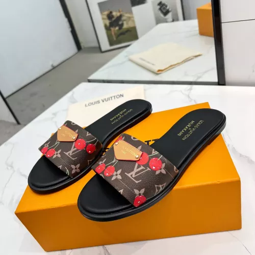 Louis Vuitton Slippers For Women #1341496 $80.00 USD, Wholesale Replica Louis Vuitton Slippers